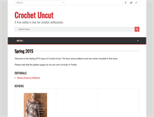 Tablet Screenshot of crochetuncut.com